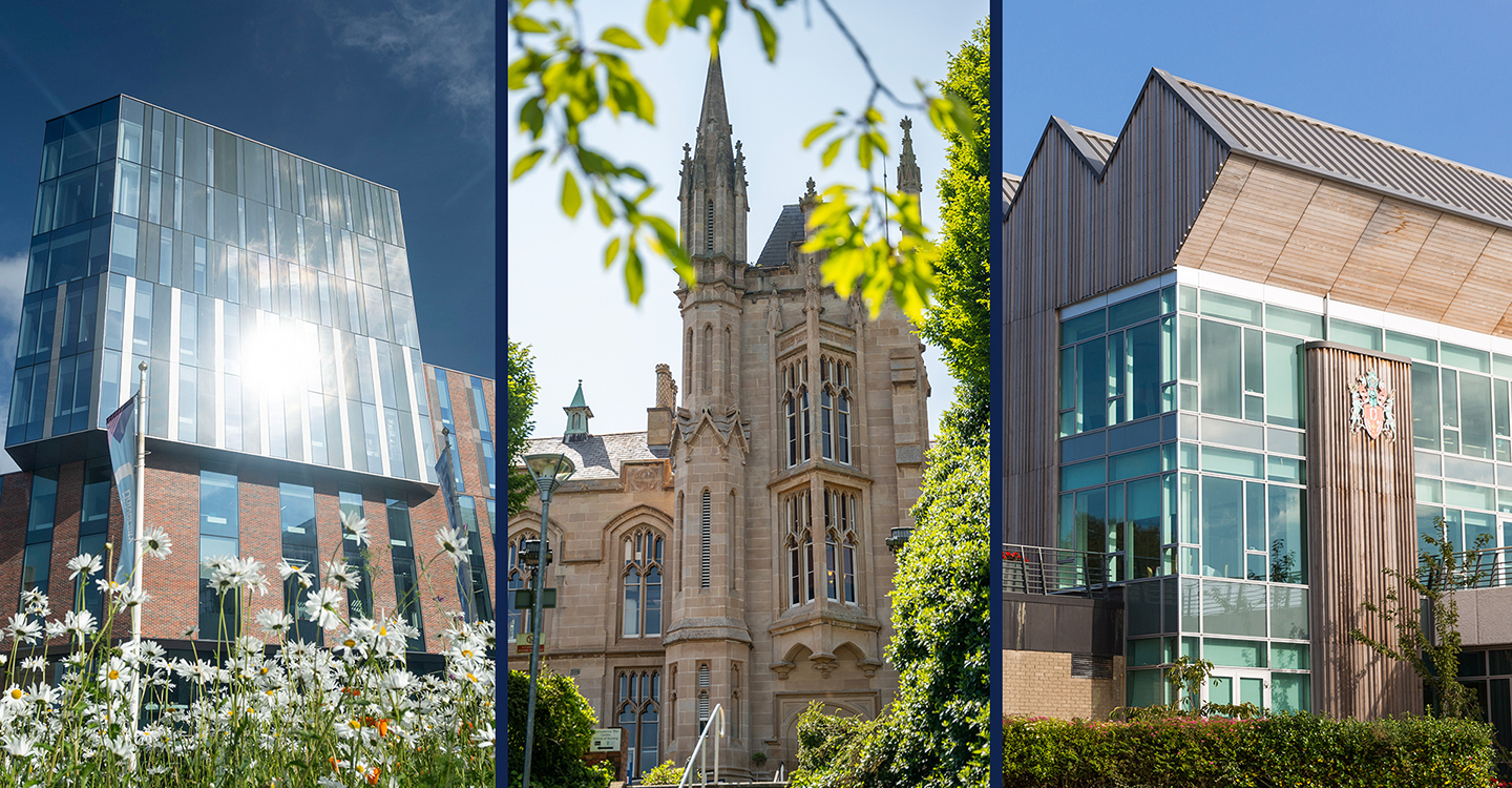 Three different campuses at Ulster University